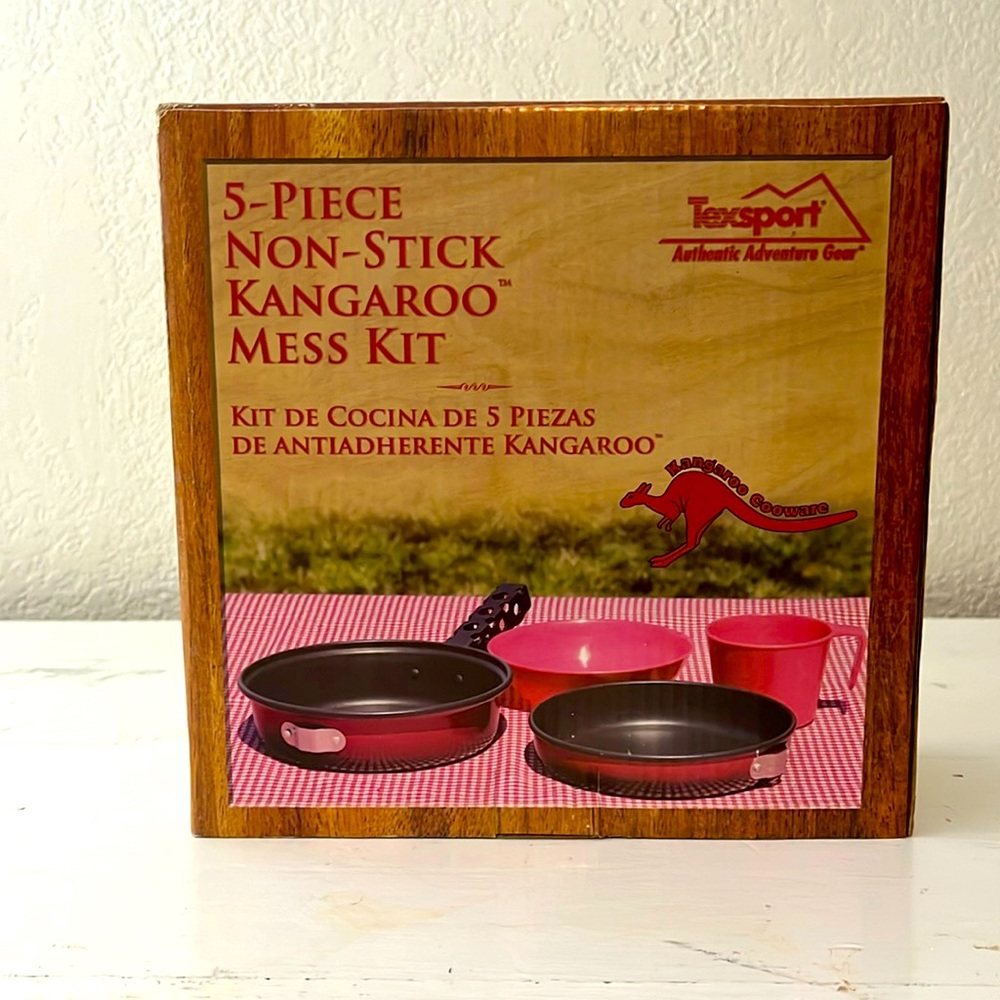 NIB 5 PIECE NON STICK KANGAROO MESS KIT